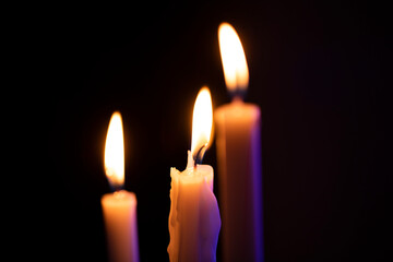 candles in the dark