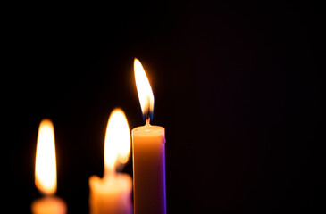 candles in the dark
