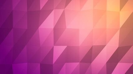 Obraz premium Abstract low poly colorful background. Calming Coral and Velvet Violet Colors