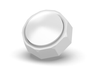 Blank Applause and Cheers Noise Button Buzzer for Office Soccer Party And Gag Gift. 3d render illustration.