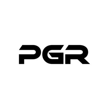 PGR letter logo design with white background in illustrator, vector logo modern alphabet font overlap style. calligraphy designs for logo, Poster, Invitation, etc.