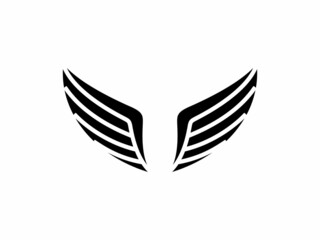 Wing simple flat icon vector illustration