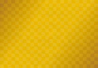 格子模様の和柄背景（金色）