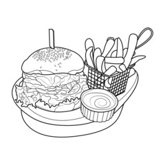 kdp fast food coloring pages for kids & adults
