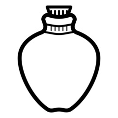 The illustration of unique bottle vector. Suitable for food and drink or restaurant equipment.
