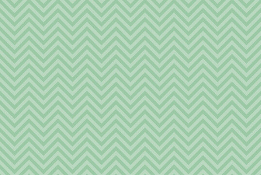 Geometric green background ZigZag style seamless pattern. Gray color. Vector illustration
