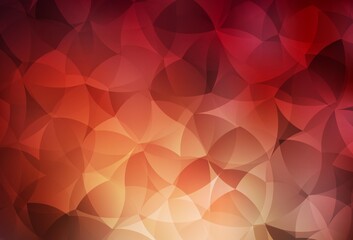 Obraz premium Dark Red vector gradient triangles texture.