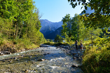 Alvier (Fluss) in Brand (Brandnertal in Vorarlberg - Österreich)