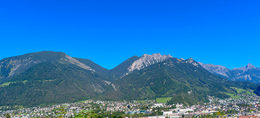 Luftansicht Bludenz/Vorarlberg in Österreich 