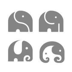 Elephant Logo Icon Symbol Vector Graphic Design