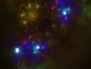 Imaginatory fractal abstract background Image