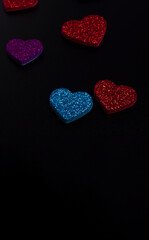 Heart Shape Background  love concept for valentines day - copyspace