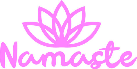 Vector illustration of the Namaste sign