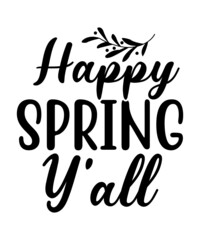 Naklejka na ściany i meble Spring Svg, Spring Svg Bundle, Easter Svg, Spring Design for Shirts, Spring Quotes, Spring Cut Files, Cricut, Silhouette, Png