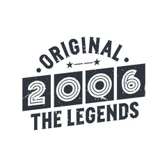 Born in 2005 Vintage Retro Birthday, Original 2005 The Legends