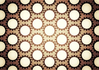 歯車の模様の壁紙