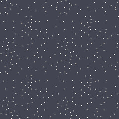 Abstract seamless pattern with dots on black background. Perfect for prints, backgrounds, wrapping paper, textile, linen, wallpaper, etc.
