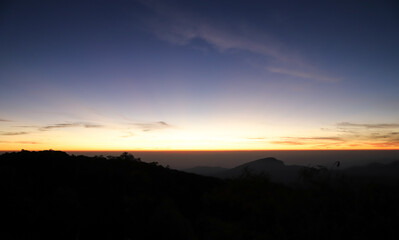 Fototapeta premium Scenery of sunrise sky in the morning.