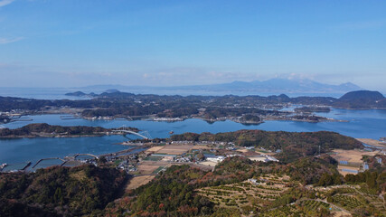 維和桜・花公園の展望台からの眺め