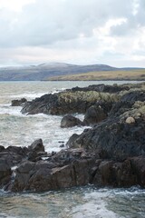 Fototapeta na wymiar Rocks at Coreswell Point near Stranraer