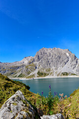 Naklejka premium Lünersee Vandans/Vorarlberg-Österreich