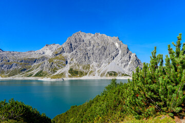 Obraz premium Lünersee Vandans/Vorarlberg-Österreich
