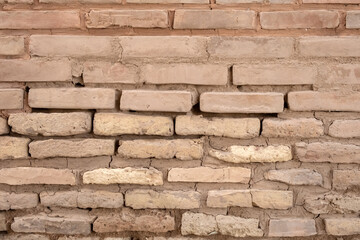 Ancient brickwork of Otrar city. Otyrar (Farab) ancient town, homeland of Al-Farabi.