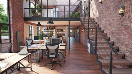 modern office interior.