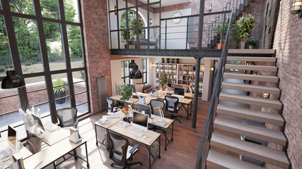 modern office interior.