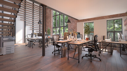 modern office interior.