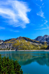 Naklejka premium Lünersee Vandans/Vorarlberg-Österreich