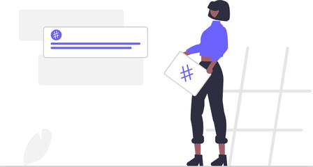 illustration of a person holding a letter