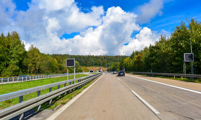 Virngrundtunnel auf der A7 Nähe Ellwangen (Richtung Würzburg)