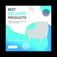 Minimal social media post