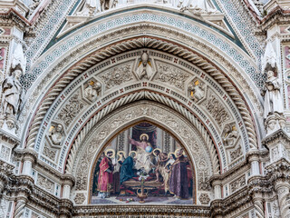 Fototapeta premium Spectacular facade of the Florence Cathedral