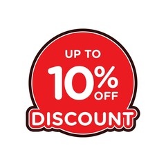 Special offers up to 10 percent off, banner templates, special offer sales promotions. vector template illustration