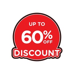 Special offers up to 60 percent off, banner templates, special offer sales promotions. vector template illustration