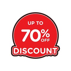 Special offers up to 70 percent off, banner templates, special offer sales promotions. vector template illustration