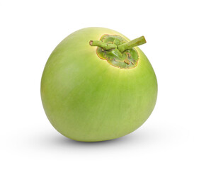 coconut on white background