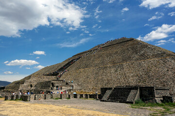 The Pyramid of the Sun in Teotihuacan ruins, Mexico