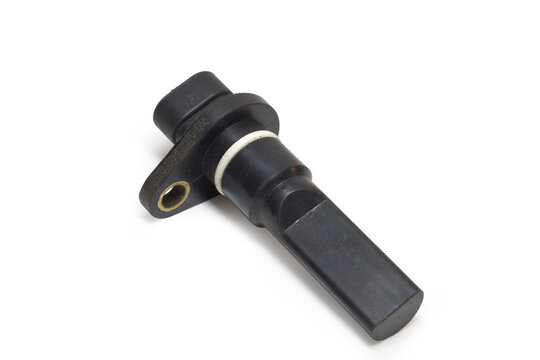 engine speed sensor, isolated on white background, with clipping path