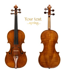 Fototapeta na wymiar Italian violin.