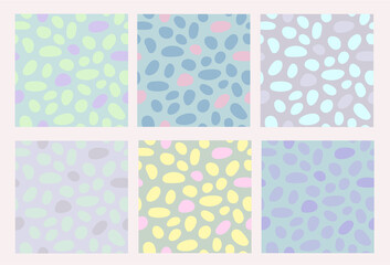 Vector seamless colorful abstract patterns collection - vector illustration, eps stock illustration