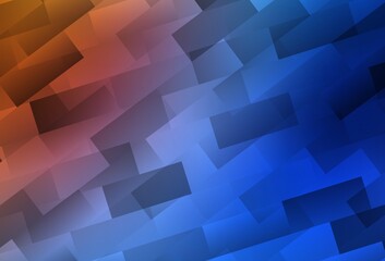 Obraz premium Light Blue, Red vector background in polygonal style.
