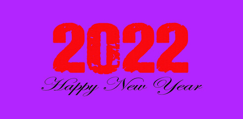 Happy New Year 2022, New Year Background, New Year Illustration