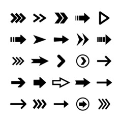 Arrows icons, big set. Arrows vector collection.