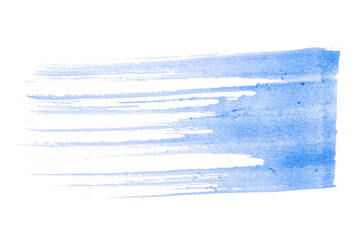 abstract acrylic watercolor paint brush stroke texture isolated on white background for logo and...