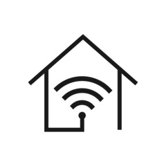 Smart Home vector icon illustration. Smart home symbol icon. Premium quality.