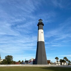 lighthouse on the coast of Tybee Island - near Savannah, GA