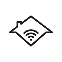 Smart Home vector icon illustration. Smart home symbol icon. Premium quality.